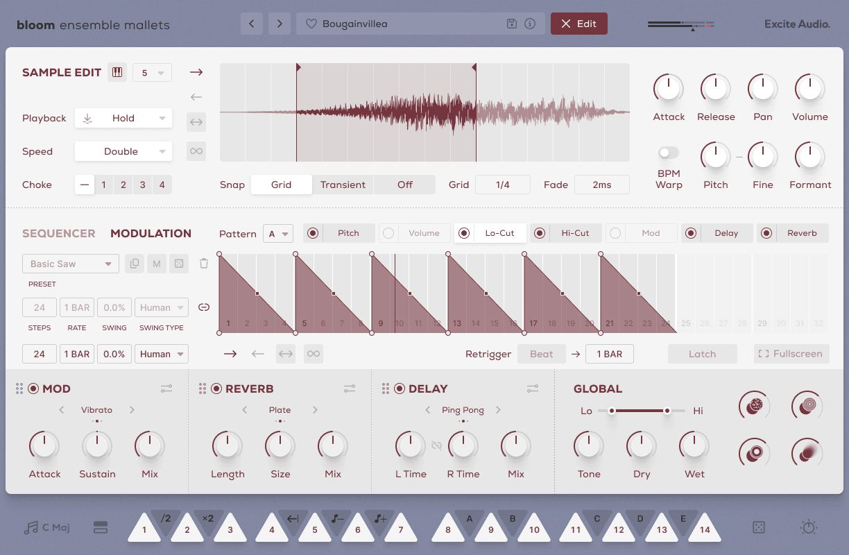 Bloom Ensemble Mallets - Edit Page Modulation