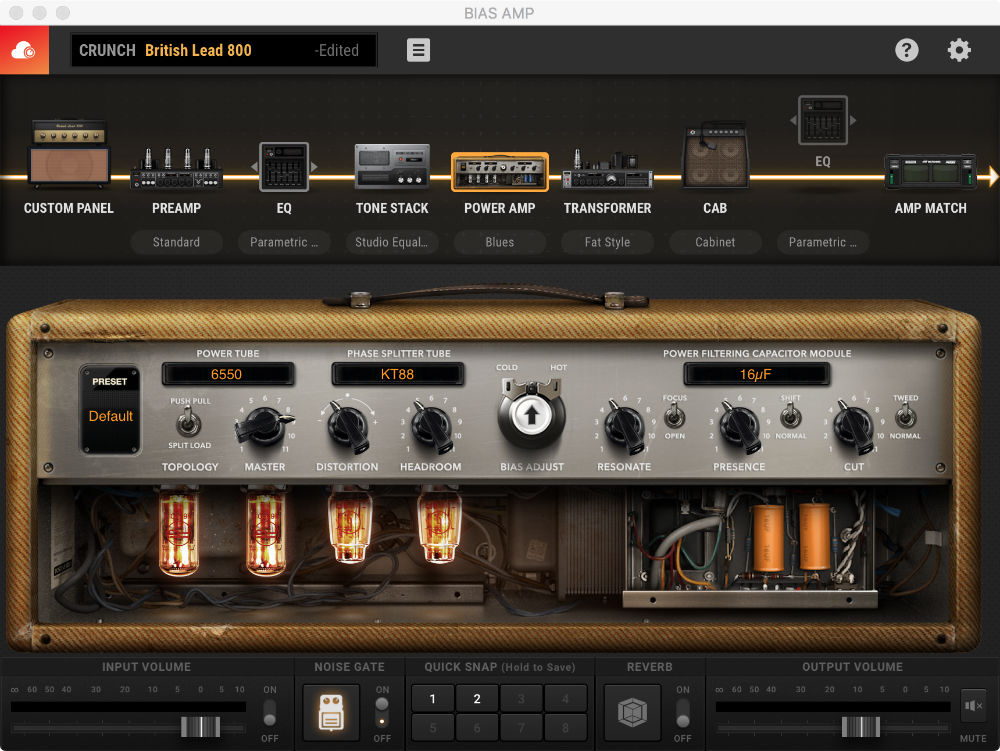 User Interface - Power Amp Blues