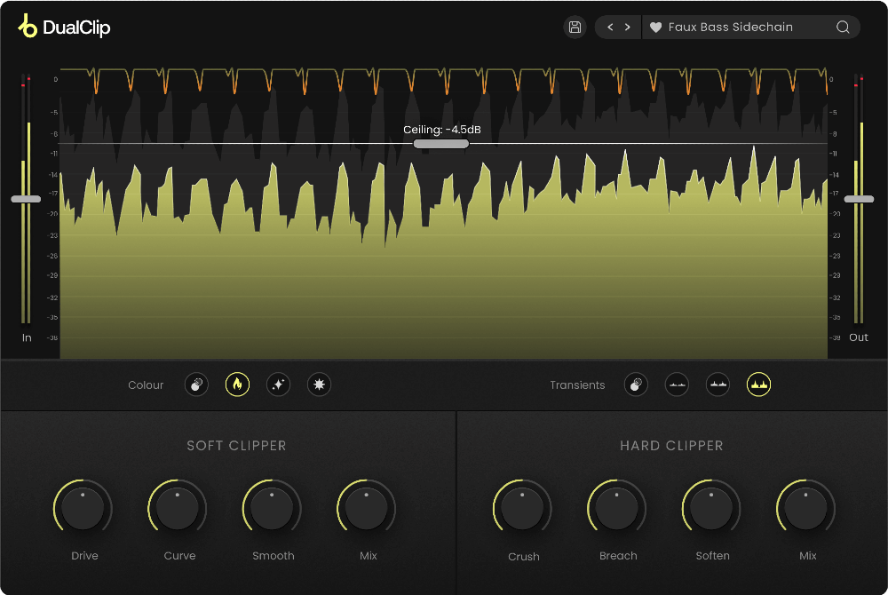 Plugin Boutique DualClip - User Interface