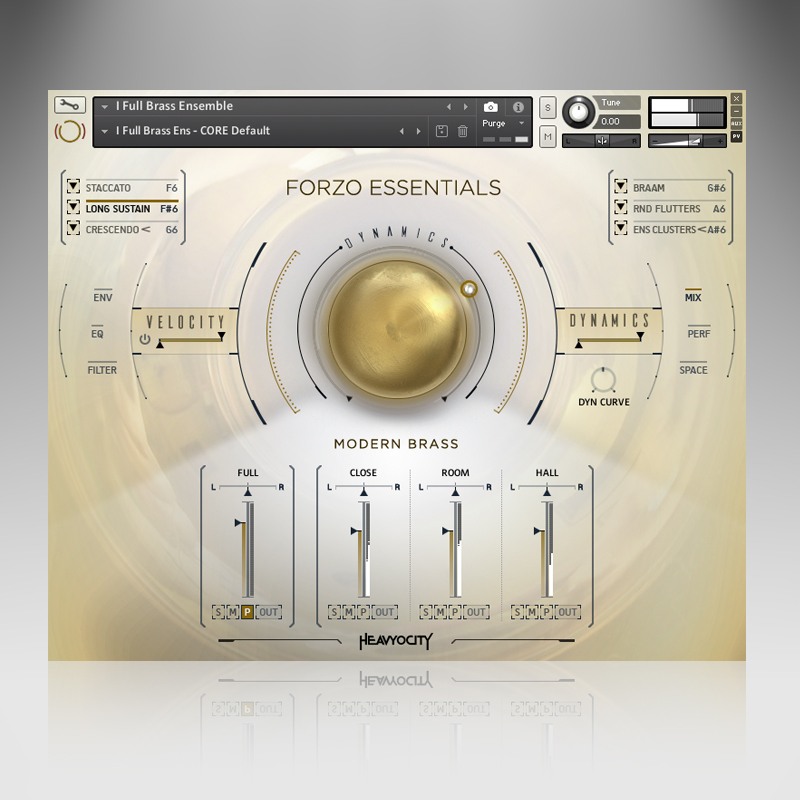 Heavyocity FORZO Essentials - User Interface 2