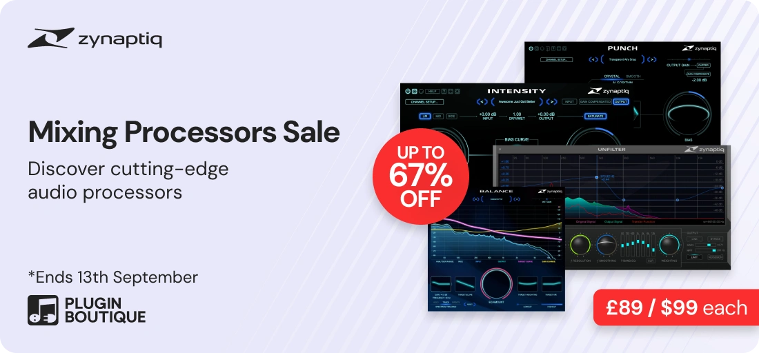 Zynaptiq Mixing Processors Sale