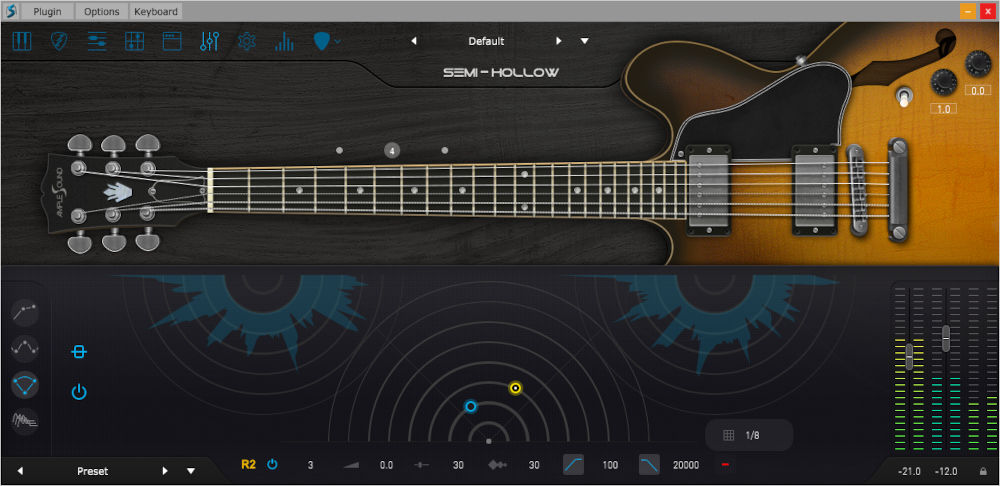 Ample Guitar Semi Hollow - UI 7