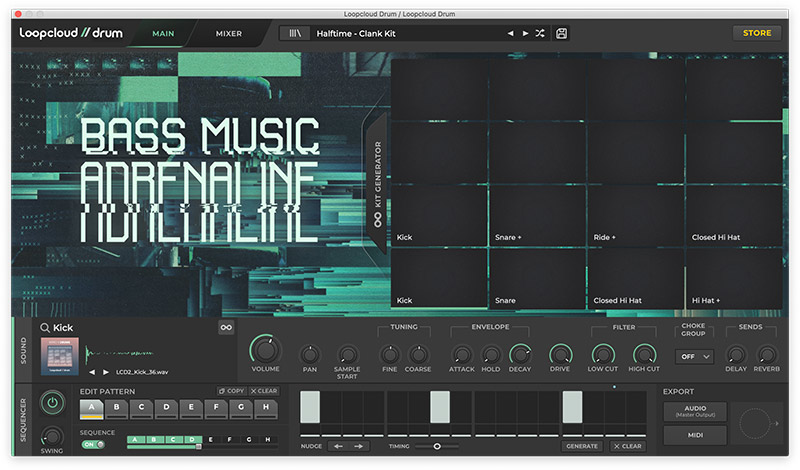 Loopcloud DRUM - Main UI 5