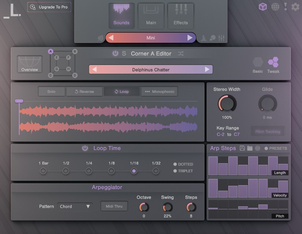 Lunacy Audio CUBE Mini - UI - Sound Editor (Tweak) Image