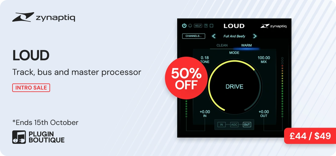 Zynaptiq LOUD Intro Sale