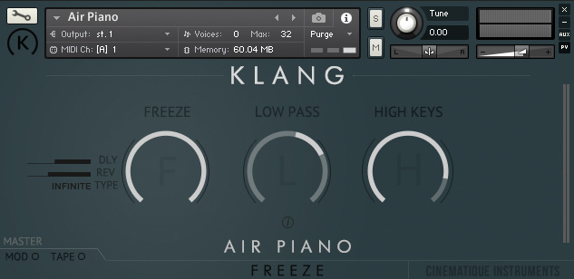 KLANG FREEZE: Air Piano