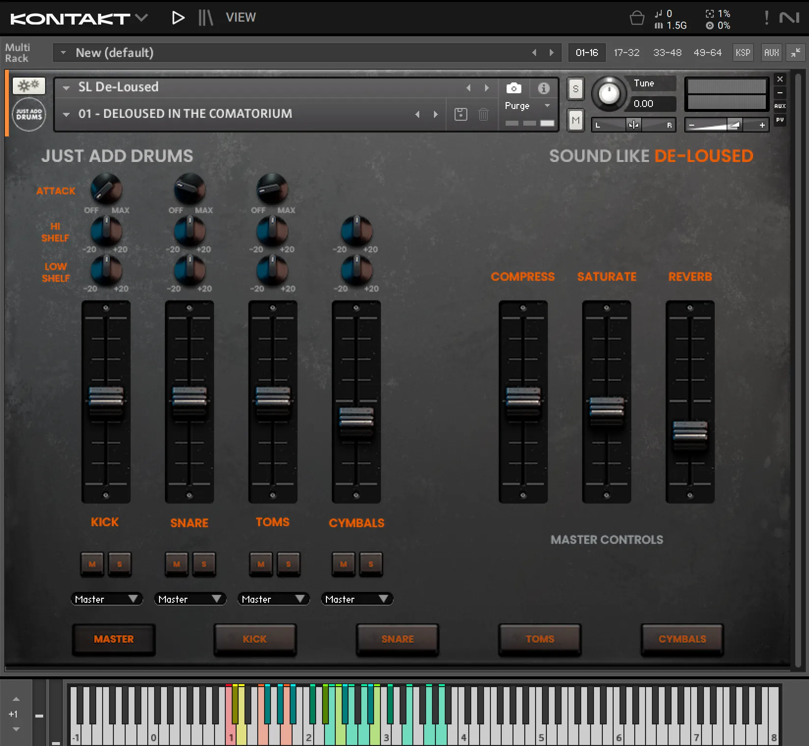 Sound Like De-Loused In The Comatorium - Kontakt UI