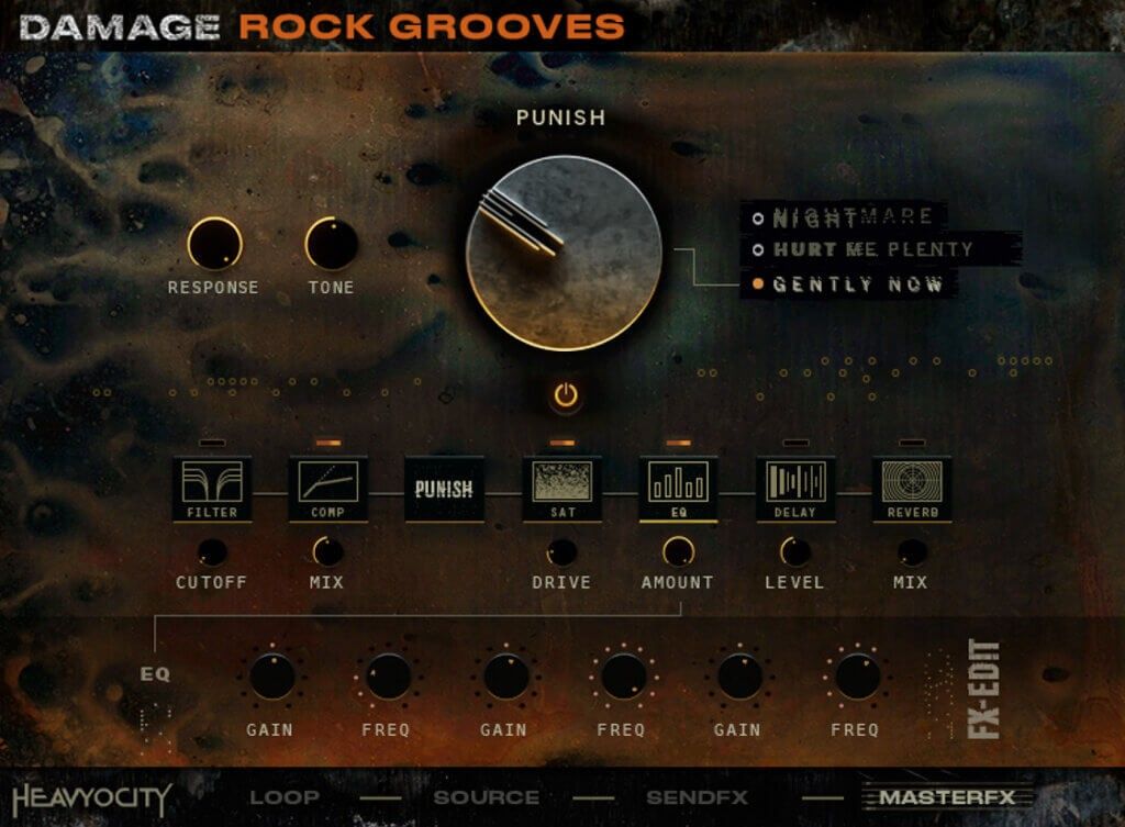 Heavyocity Damage Rock Grooves - UI