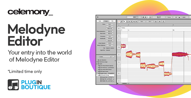 Melodyne 5 Editor Limited Time Offer | Plugin Boutique