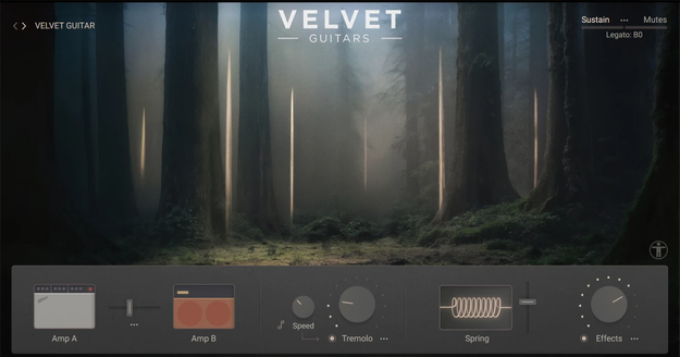 Velvet Guitars Upgrade from Desolate Guitars interface