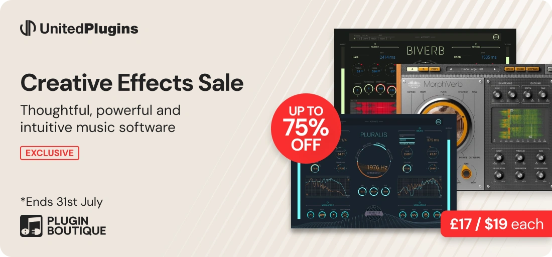 United Plugins Creative Effects Sale (Exclusive)