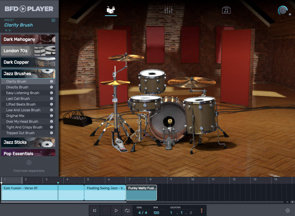 BFD Player Expansion: Jazz Brushes - Kit UI