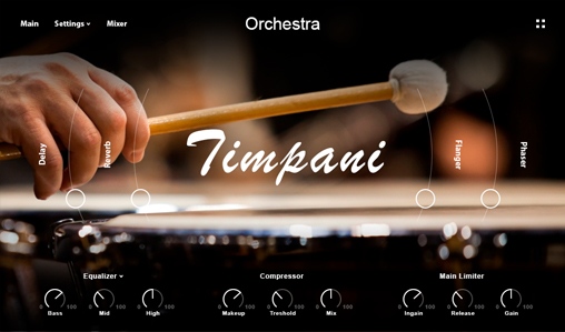 Muze Neo - Timpani GUI