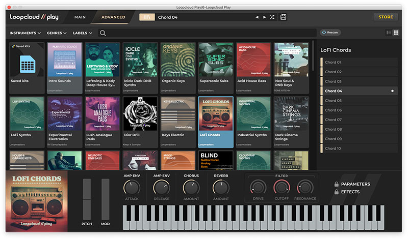 Loopcloud PLAY - Browser UI 3