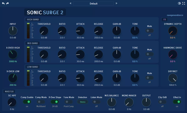 Sonic Surge 2 interface