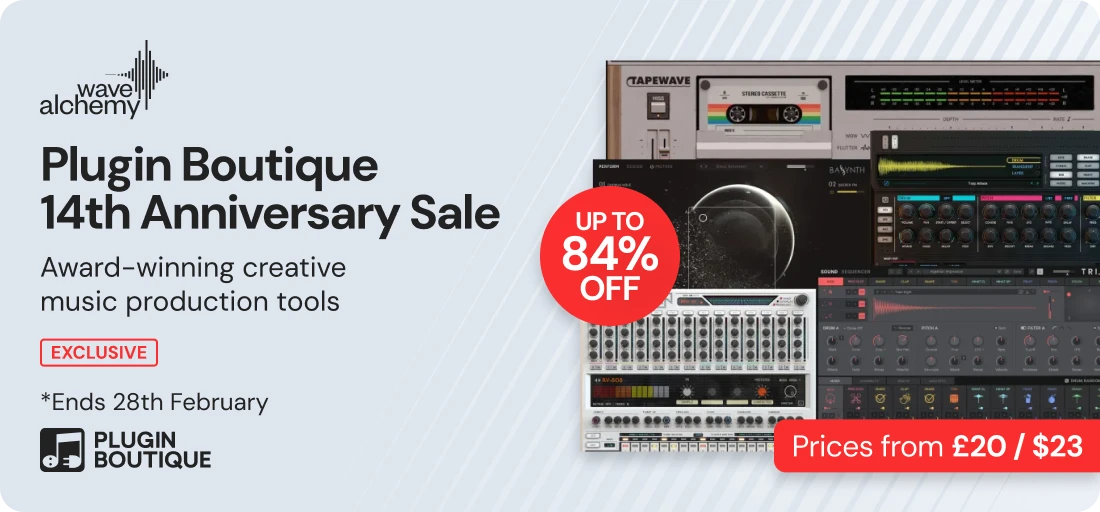 Wave Alchemy Plugin Boutique 14th Anniversary Sale (Exclusive)