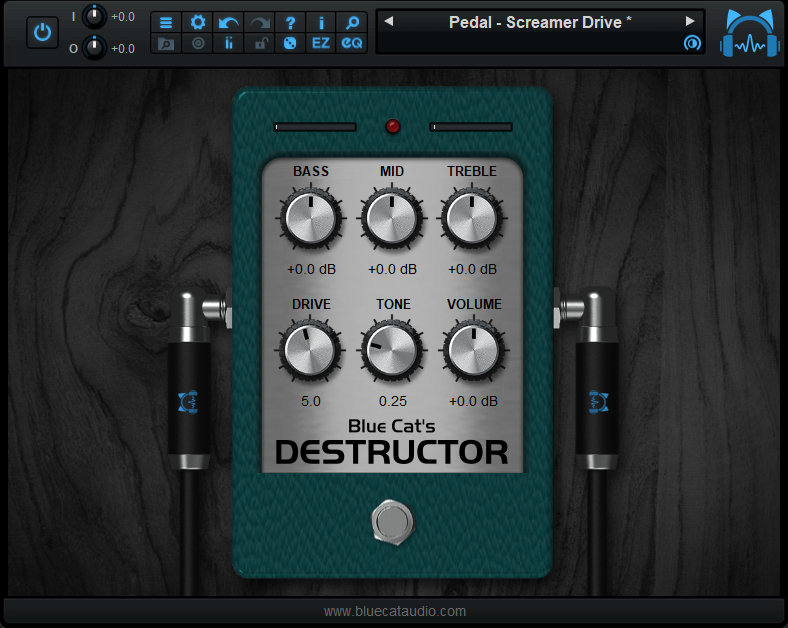 Blue Cat's Destructor 2 - Pedal View