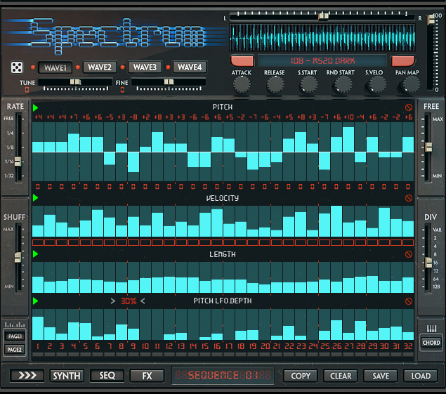 Spectrum UI - Sequencer Page