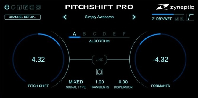 Zynaptiq PITCHSHIFT PRO