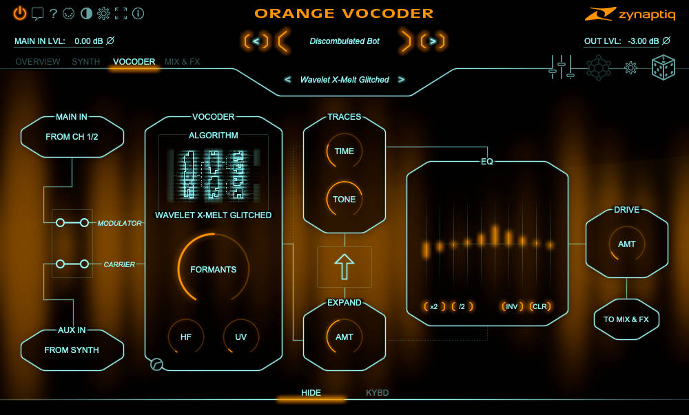 ORANGE VOCODER IV - Vocoder UI