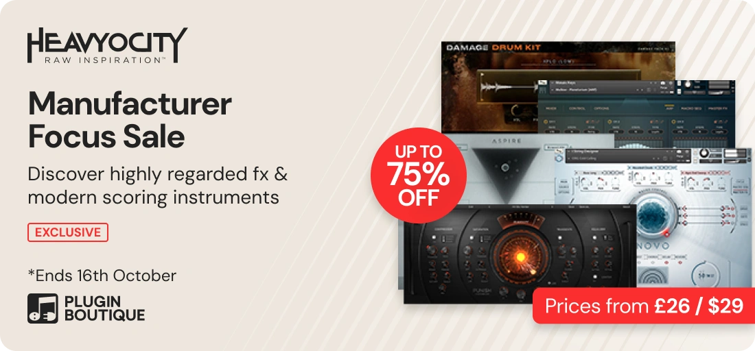 Heavyocity Manufacturer Focus Sale (Exclusive)