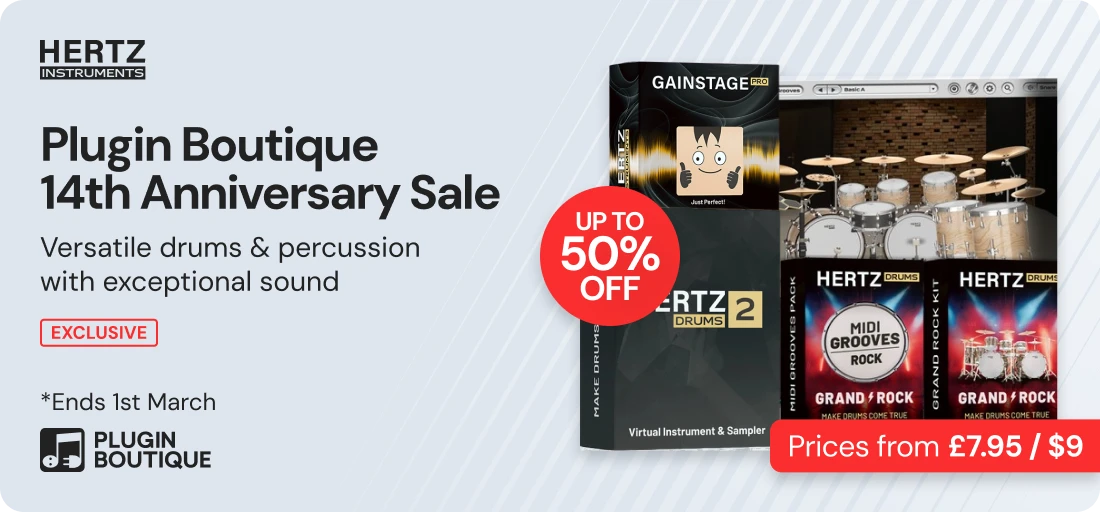 Hertz Instruments x Plugin Boutique 14th Anniversary Sale (Exclusive)