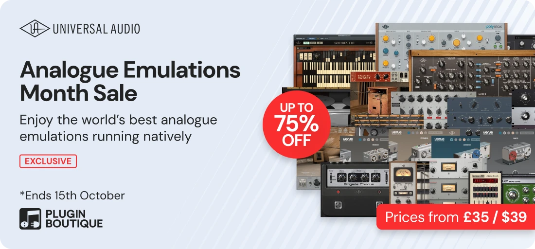 Universal Audio Analogue Emulations Month Sale (Exclusive)