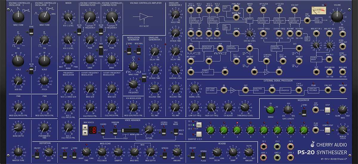 Cherry Audio PS-20 - UI Blue