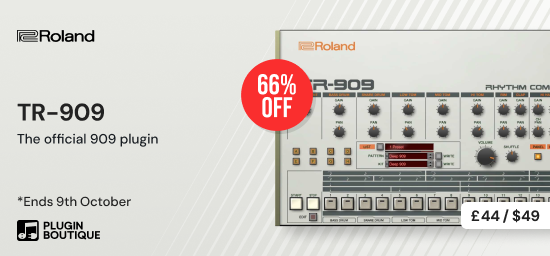 Roland TR-909 Day Sale, Save 66% at Plugin Boutique