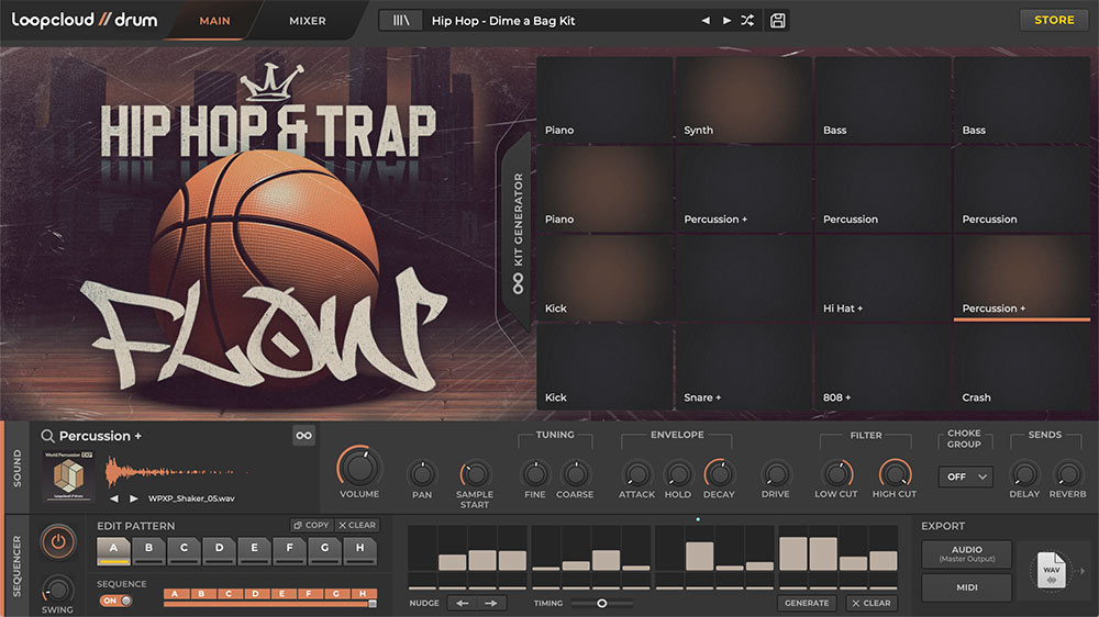 Hip Hop and Trap Flow - Main UI