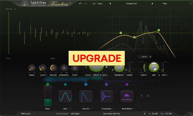 FabFilter Timeless 3 (Upgrade from Timeless 2 or Timeless 1) interface