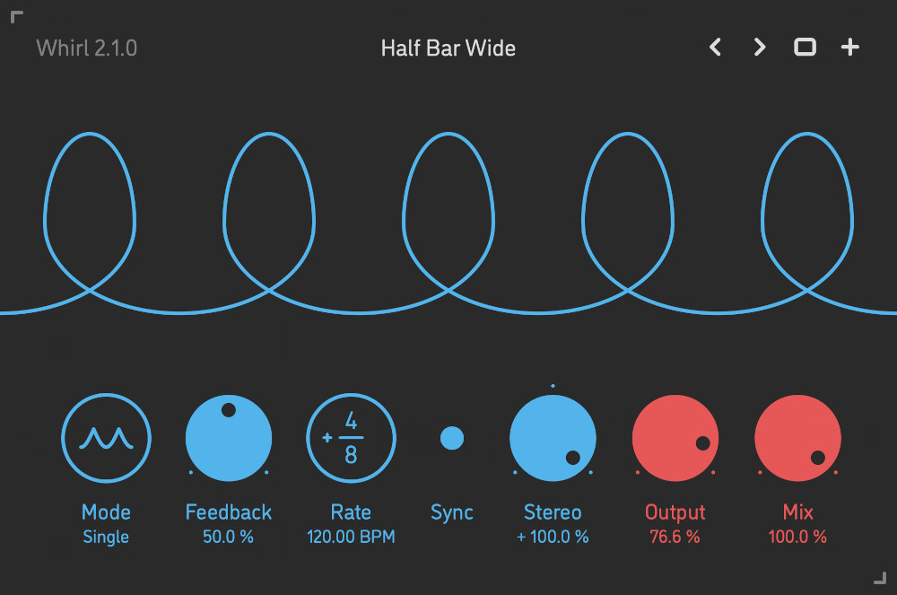 Sinevibes Whirl - GUI 2