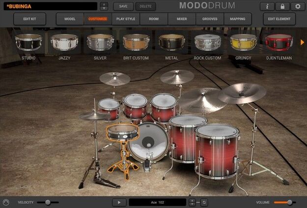 MODO DRUM Kit – Bubinga screenshot
