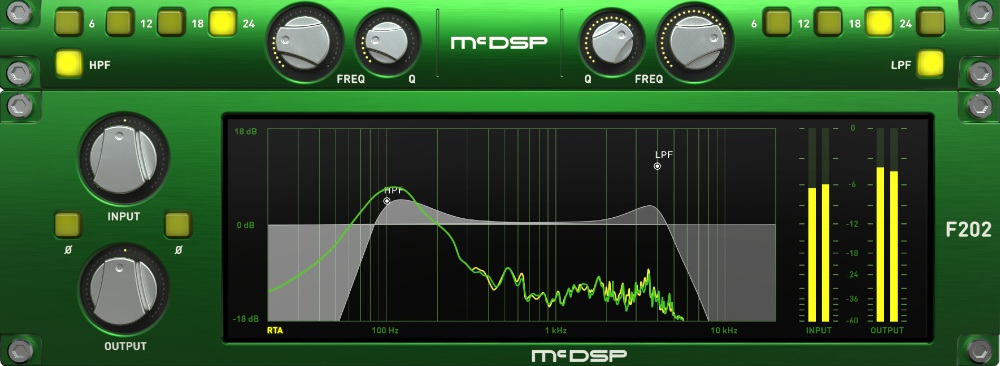 McDSP FilterBank HD v7 - F202 - UI Image