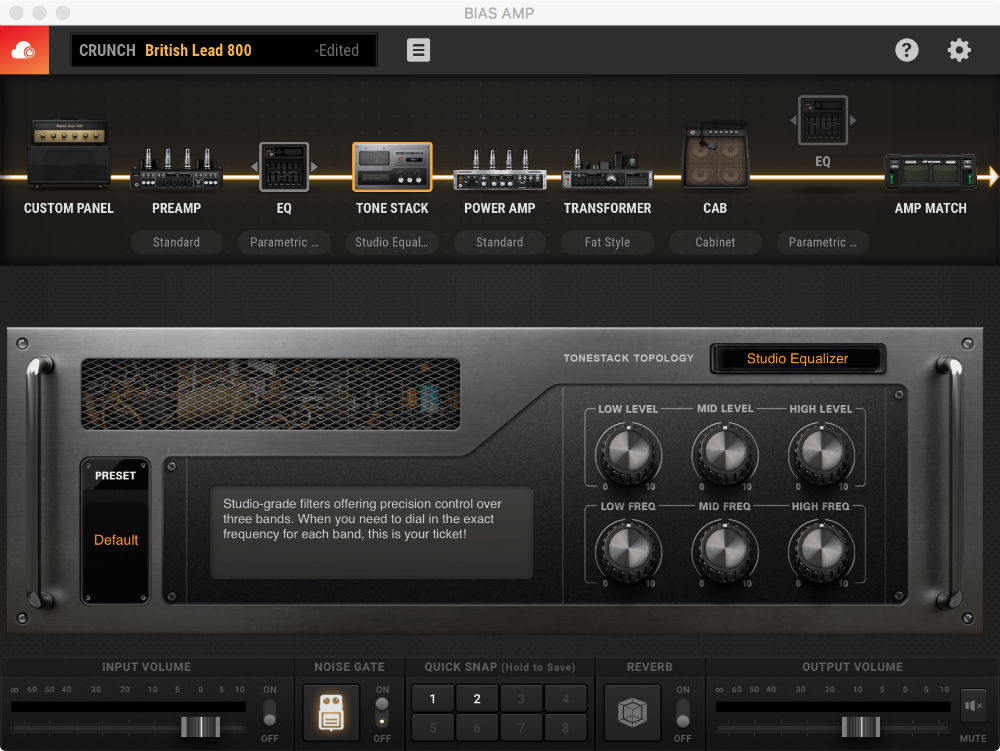 User Interface - Tonestack