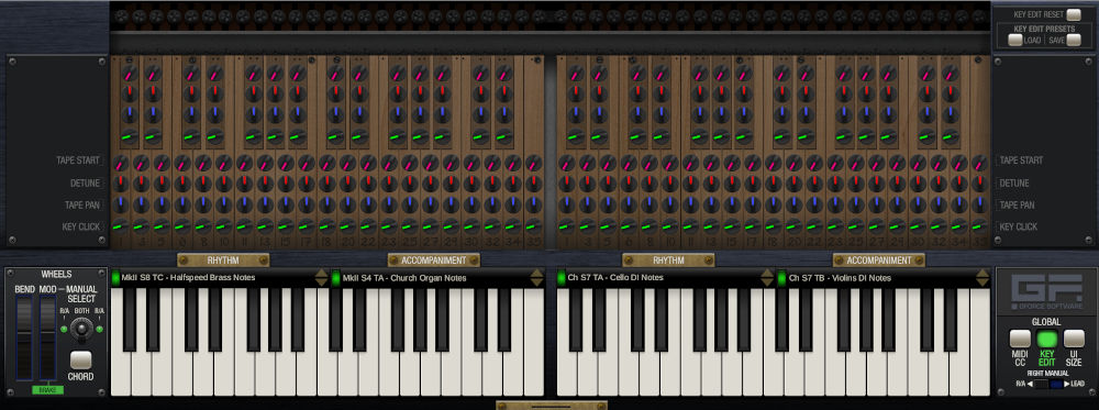 M-Tron MkII - Key Edit UI