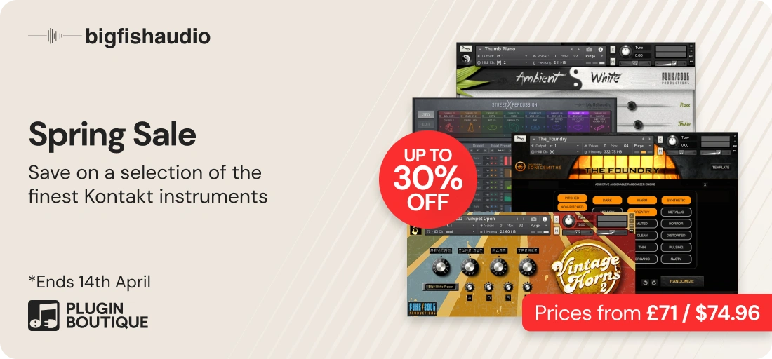 Big Fish Audio Spring Sale
