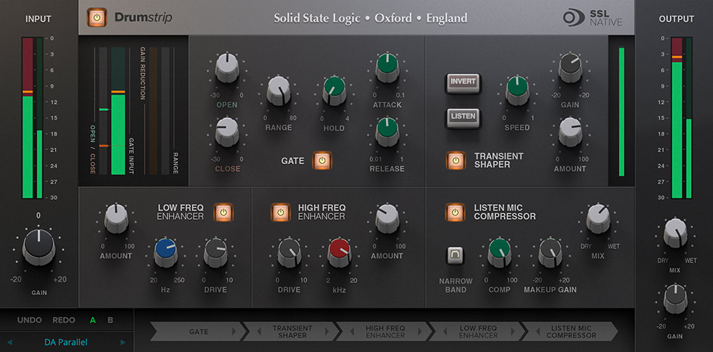 SSL Native Drumstrip - Main GUI