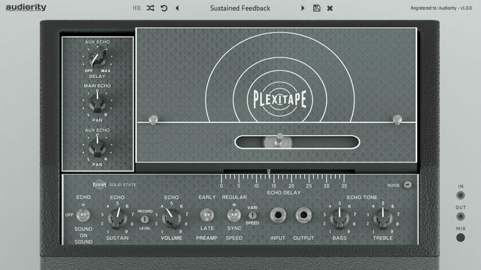 Audiority PlexiTape UI Plugin Boutique