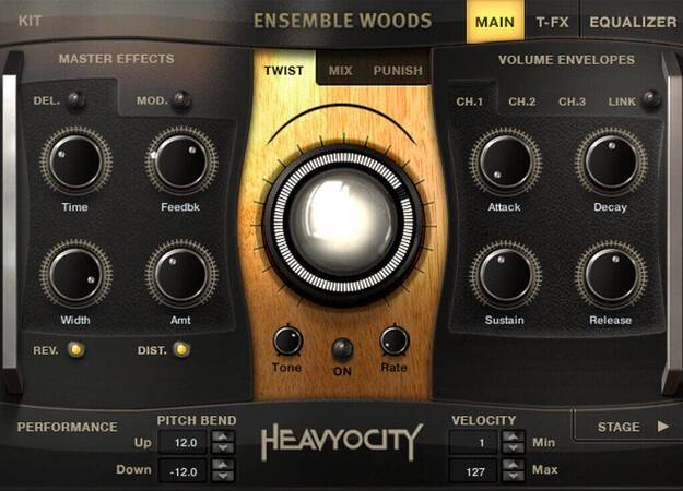Ensemble Woods Collection interface