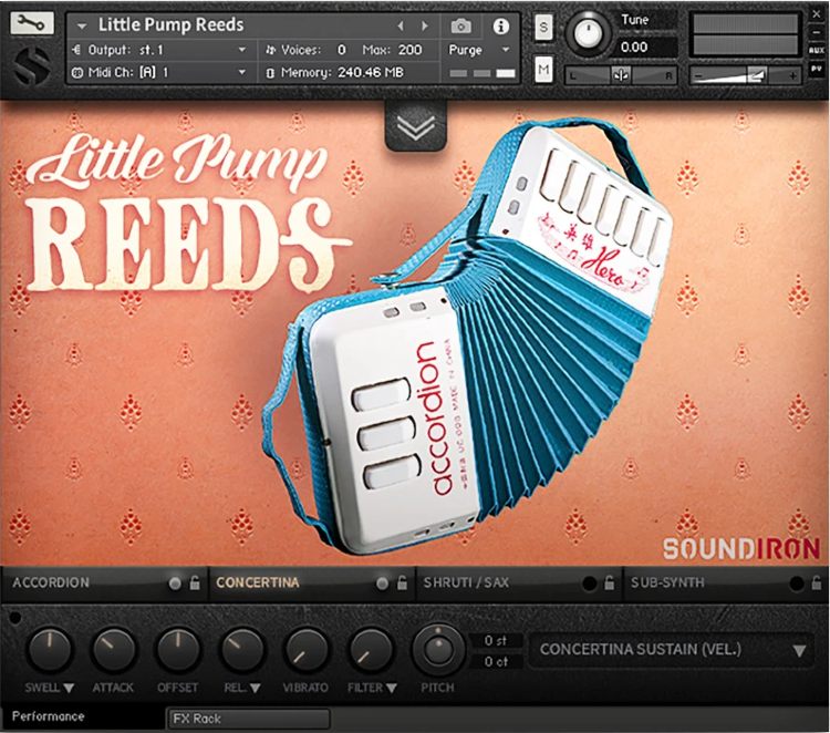 Soundiron Little Pump Reeds - Main UI