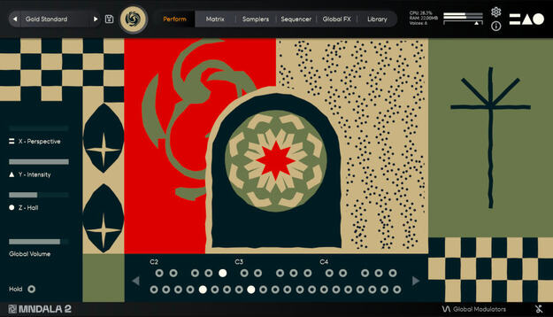Klavir interface
