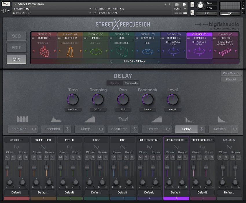 Street Percussion - User Interface (Mix 02)