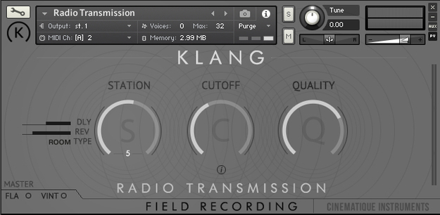 FIELD RECORDING: Radio Transmission interface