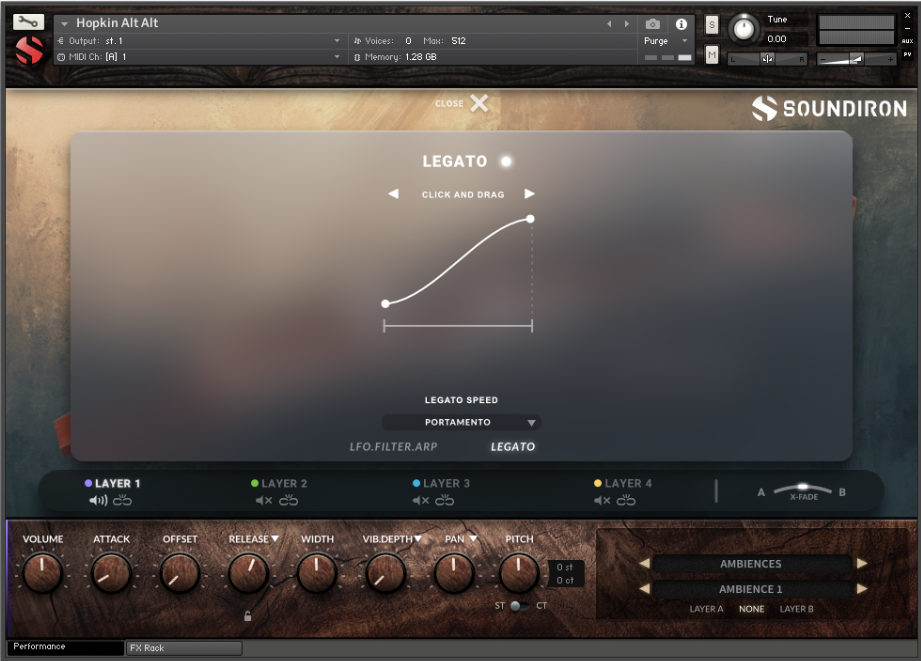 Hopkin Instrumentarium: Alt Alt - Legato UI