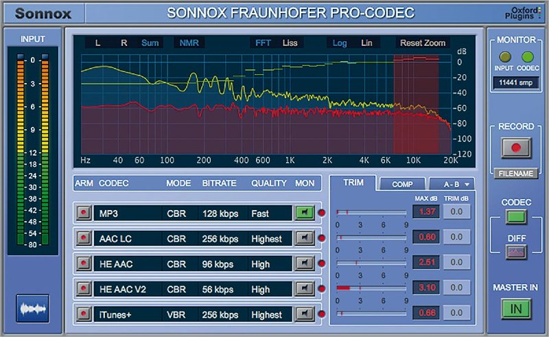 Sonnox Oxford Pro Codec - User Interface