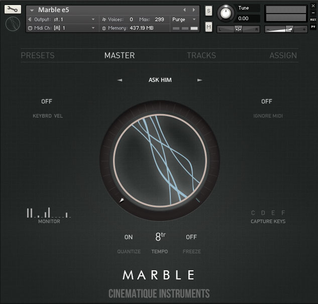 Marble Main User Interface