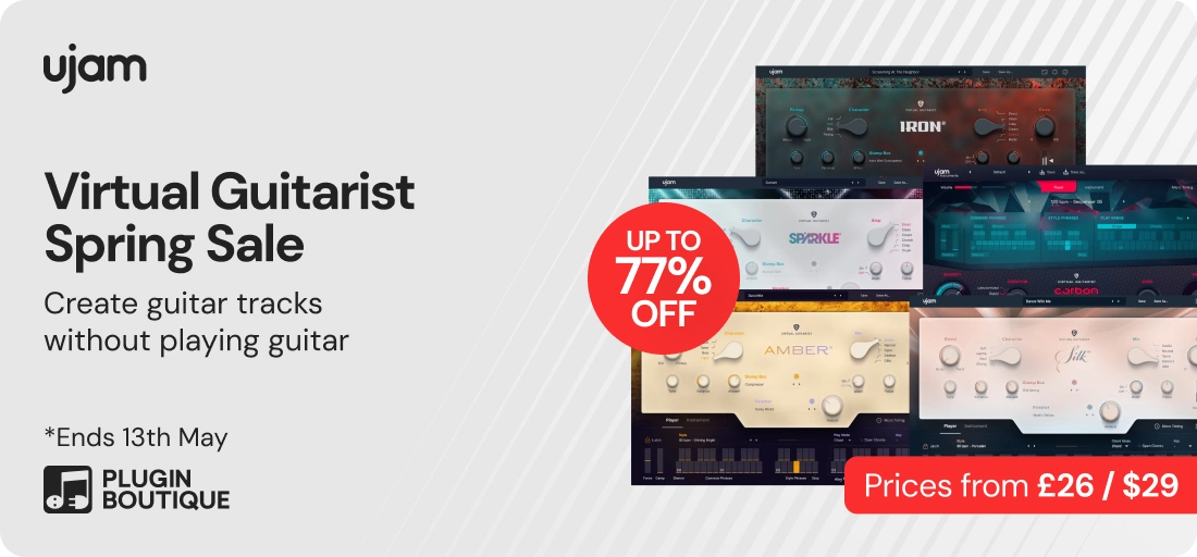 ujam Virtual Guitarist Series Spring Sale