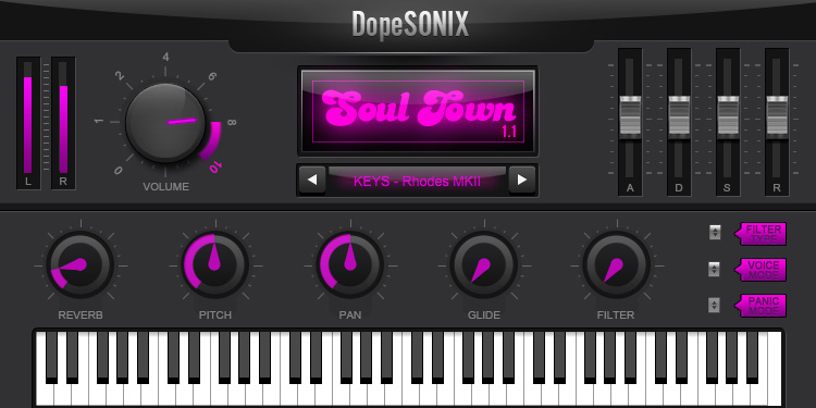 DopeSONIX Soul Town User Interface