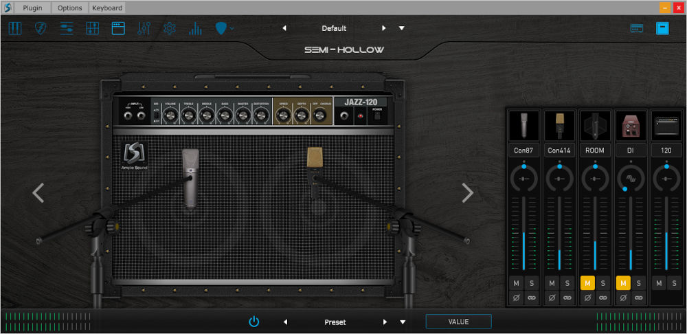 Ample Guitar Semi Hollow - UI 10